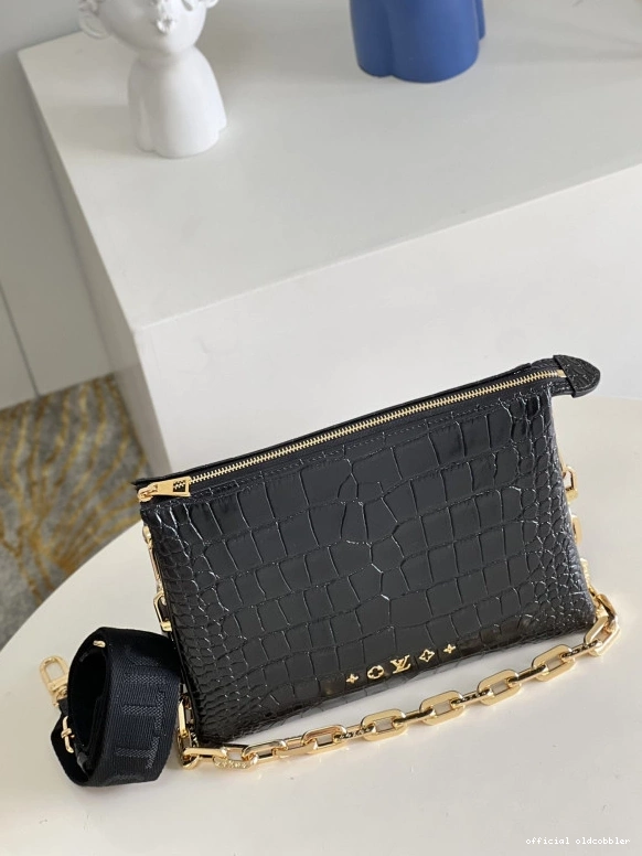 Official oldcobbler LOUIS COUSSIN PM-26*20*12cm VUITTON 0716